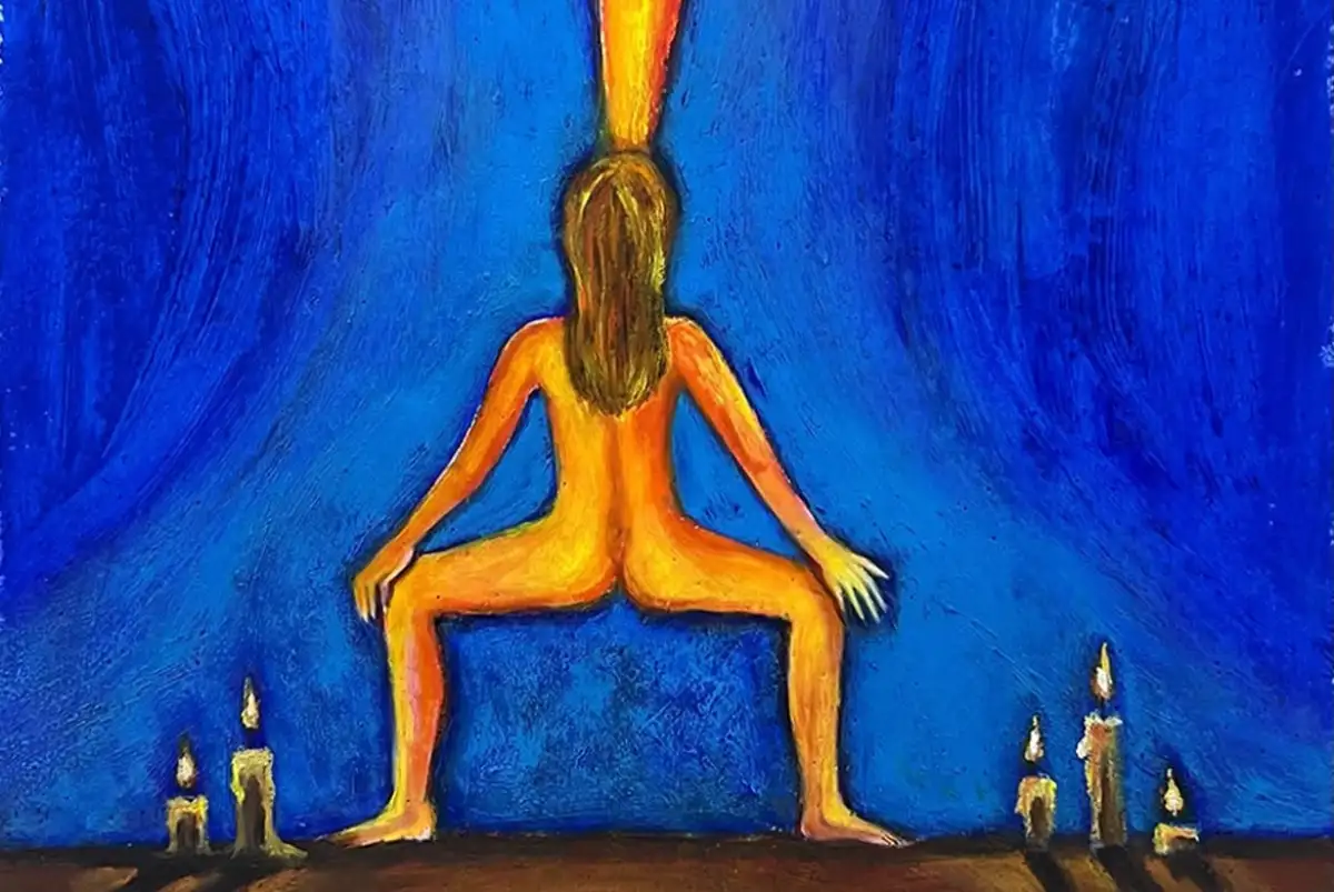 Una pintura de la artista  Cecilia Granara que se presentará en la Galeria Karen Huber. 