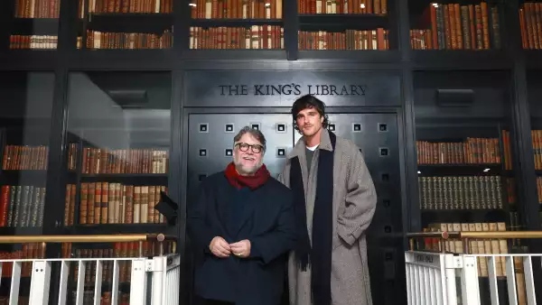 Guillermo Del Toro And Jacob Elordi Attend A Photocall For “Frankenstein” Following A Q&A At The British Library