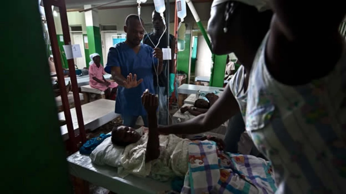 Haiti enfermos brote colera