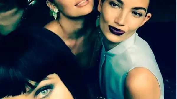 Adriana Lima junto a la también modelos Candice Swanepoel y Lily Aldridge.