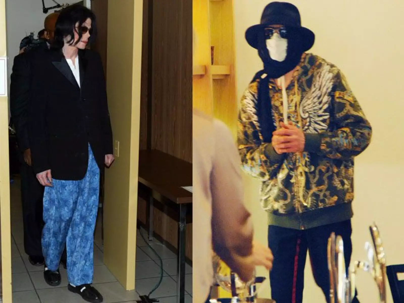 Michael Jackson fue en pijama a una cita en la corte en 2005, y por lo general salía con sombrero y cubierto del rostro. Si quería pasar desapercibido no lo lograba.