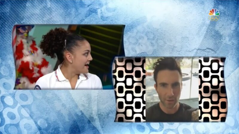 Simone Biles no fue la única que fue sorprendida por su celebrity crush tras su actuación en Río, pues su compañera y amiga, Laurie Hernandez, recibió un tierno mensaje de Adam Levine.