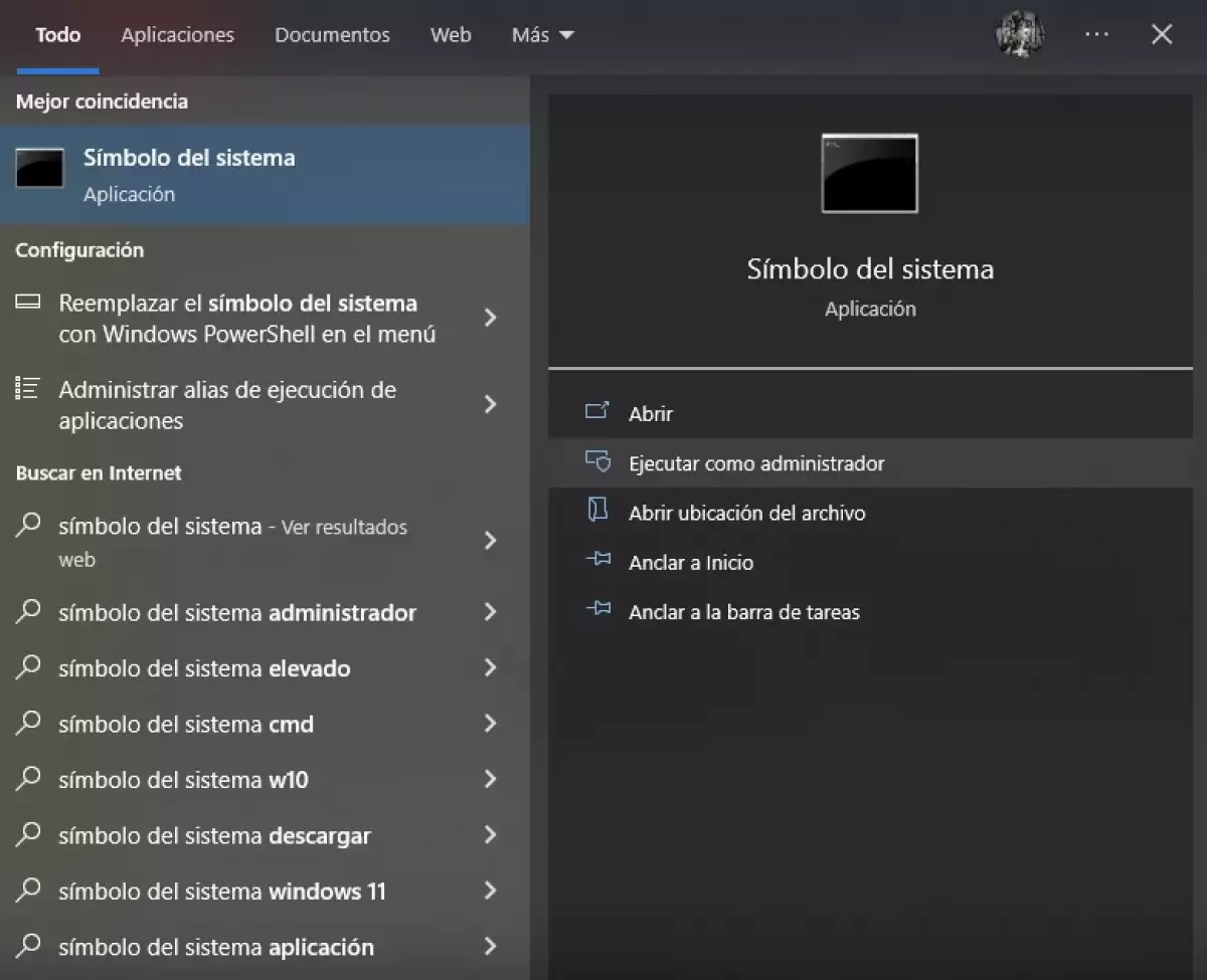 Símbolo del sistema