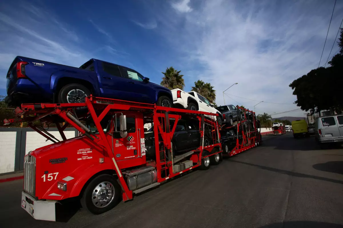 Exportacion autos tren