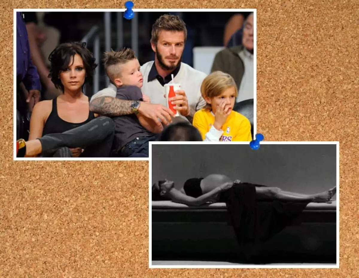 David siempre está cerca de su familia, también presumió el cuarto embarazo de su esposa Victoria.