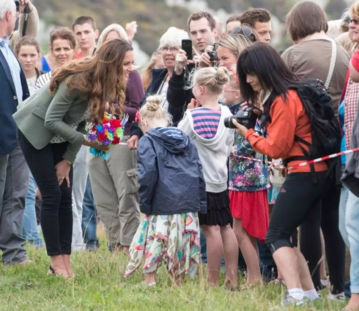 Una vez más, la Duquesa y Princesa convivió con los pequeños.