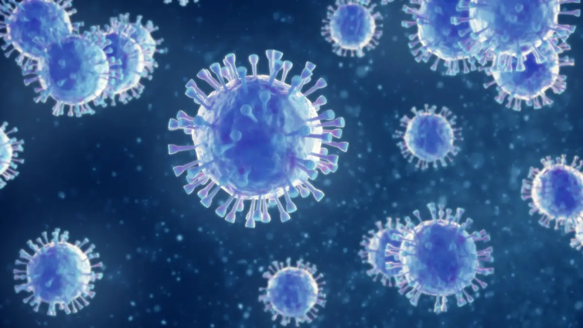 3d virus illustration