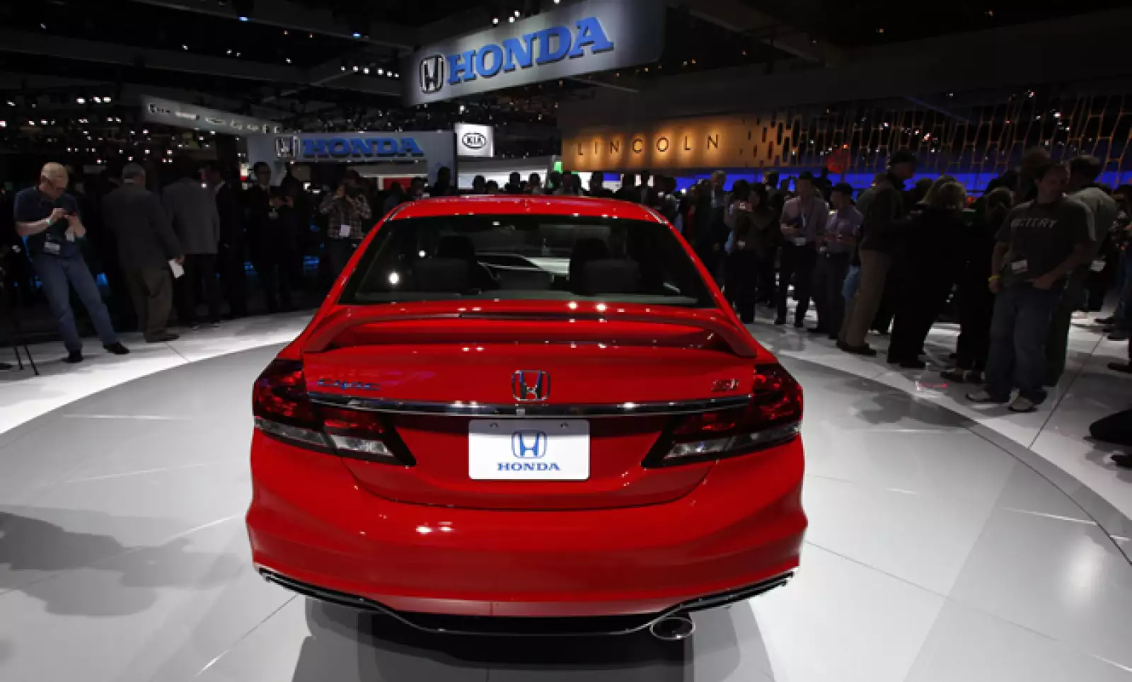 El Honda Civic 2013 en el evento, que se desarrollará en el Centro de Convenciones de Los Ángeles.