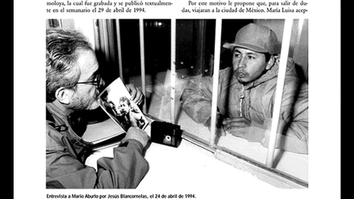 Mario Aburto entrevistado por el periodista Jesús Blancornelas en 1994