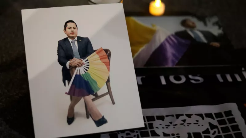LGBTTTIQ+ community condemns the death of Magistrate Jesus Osiel Baena Saucedo in Mexico, Mexico City, Mexico City, Mexico - 13 Nov 2023