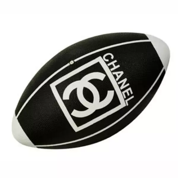 Balón de rugby monocromático.