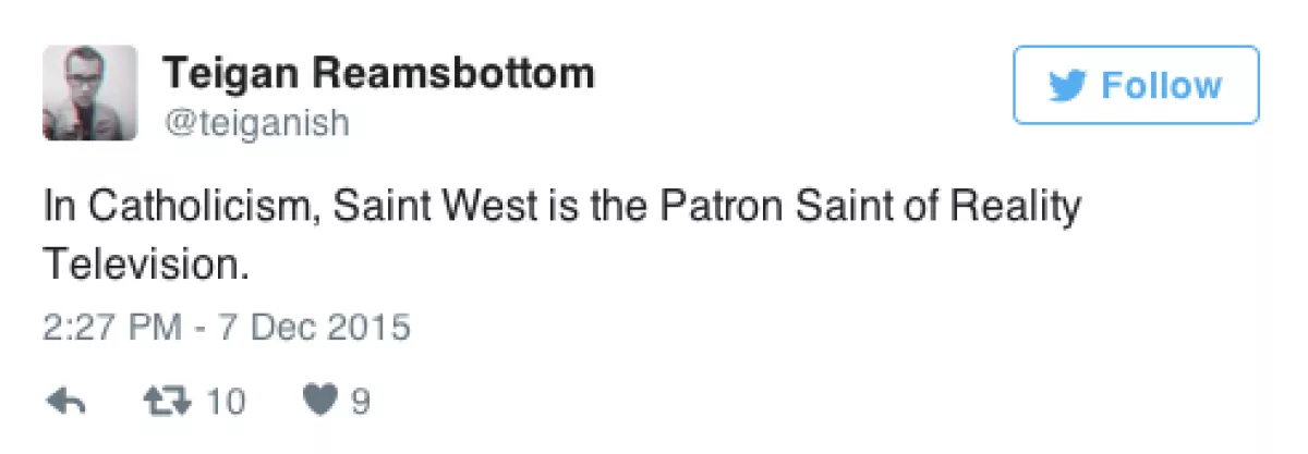 El santo del reality.