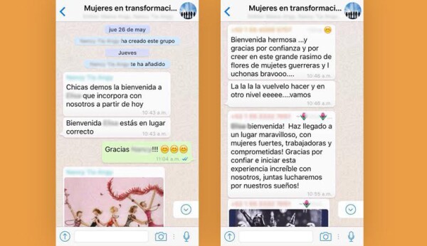 Uno de los principios de este esquema es tratar con respeto, amor y cariño a las mujeres que entran. Pero esto se acaba si ellas deciden no participar.