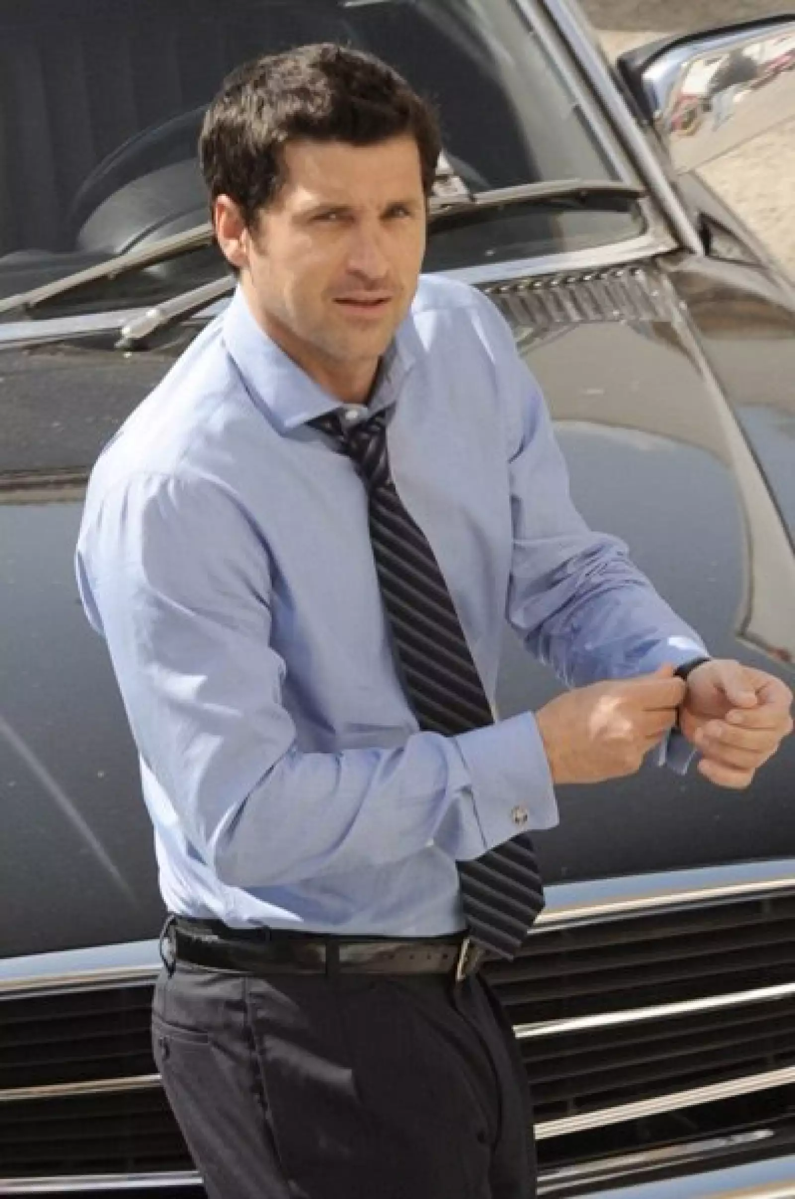 En el set de la serie Grey´s Anatomy en una iglesia de Los Ángeles, California.