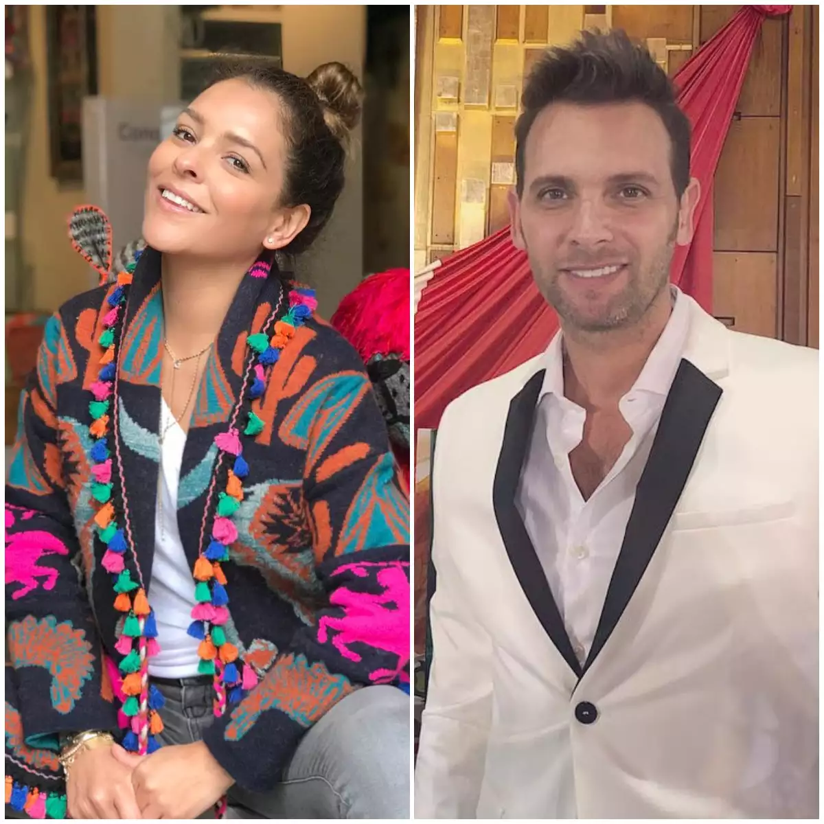 Grettell Valdez y Patricio Borghetti