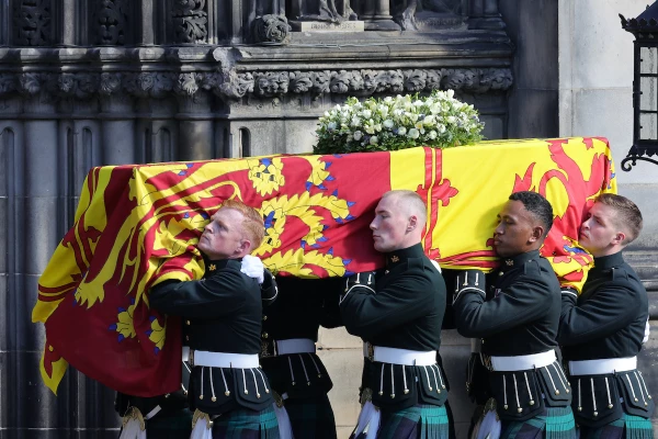 Procession Of Her Majesty The Queen Elizabeth II's Coffin To St Giles Cathedral