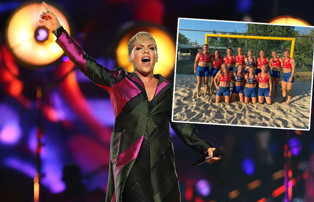 Pink multa bikini handball