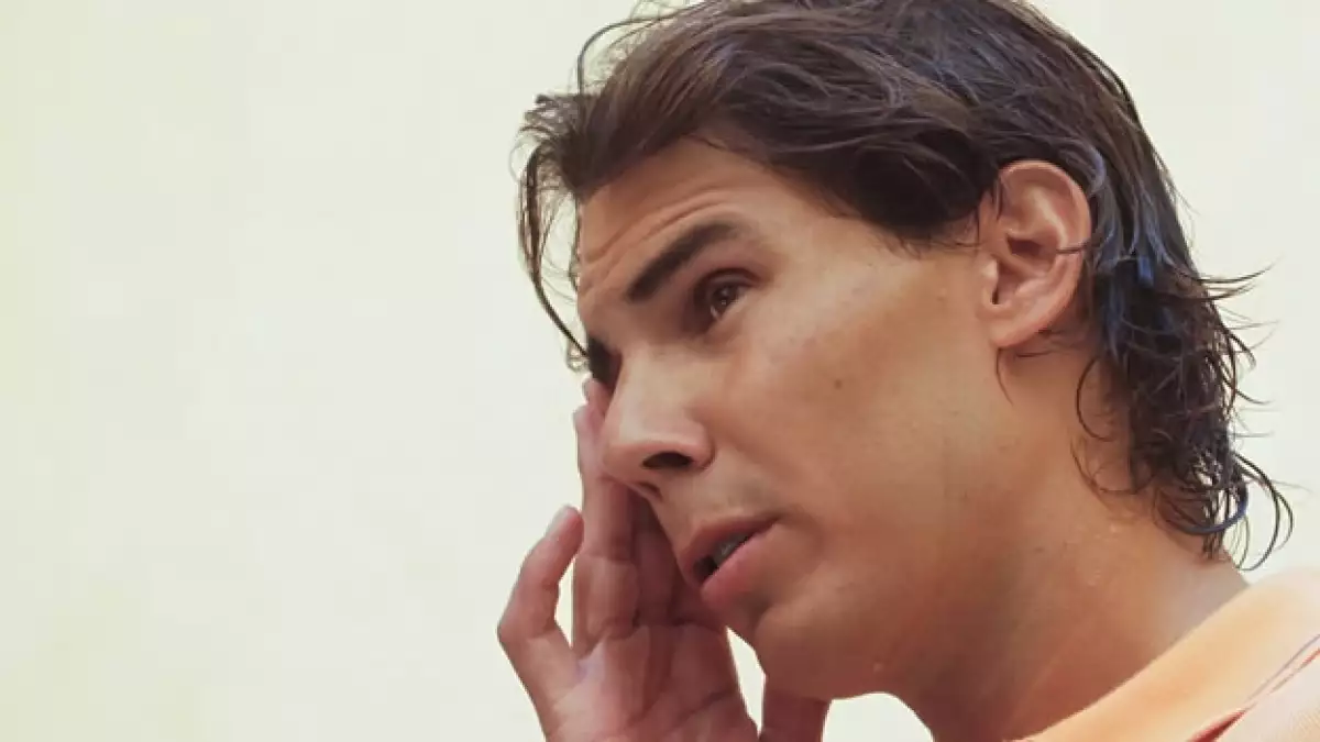 Rafa Nadal atiende a medios