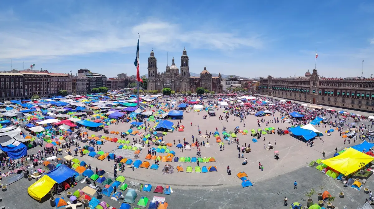 Plantón CNTE Zócalo