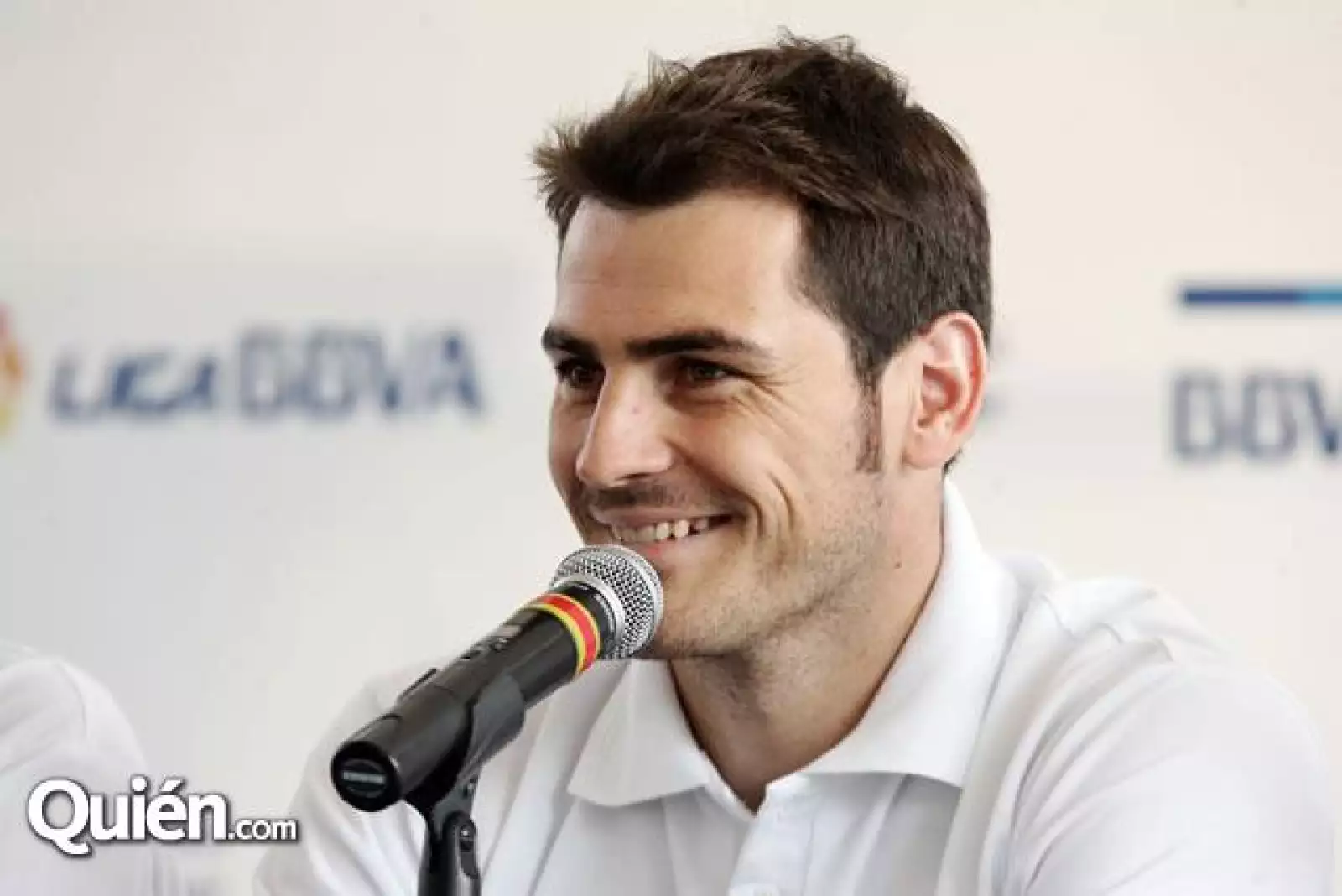 Iker Casillas durante la conferencia