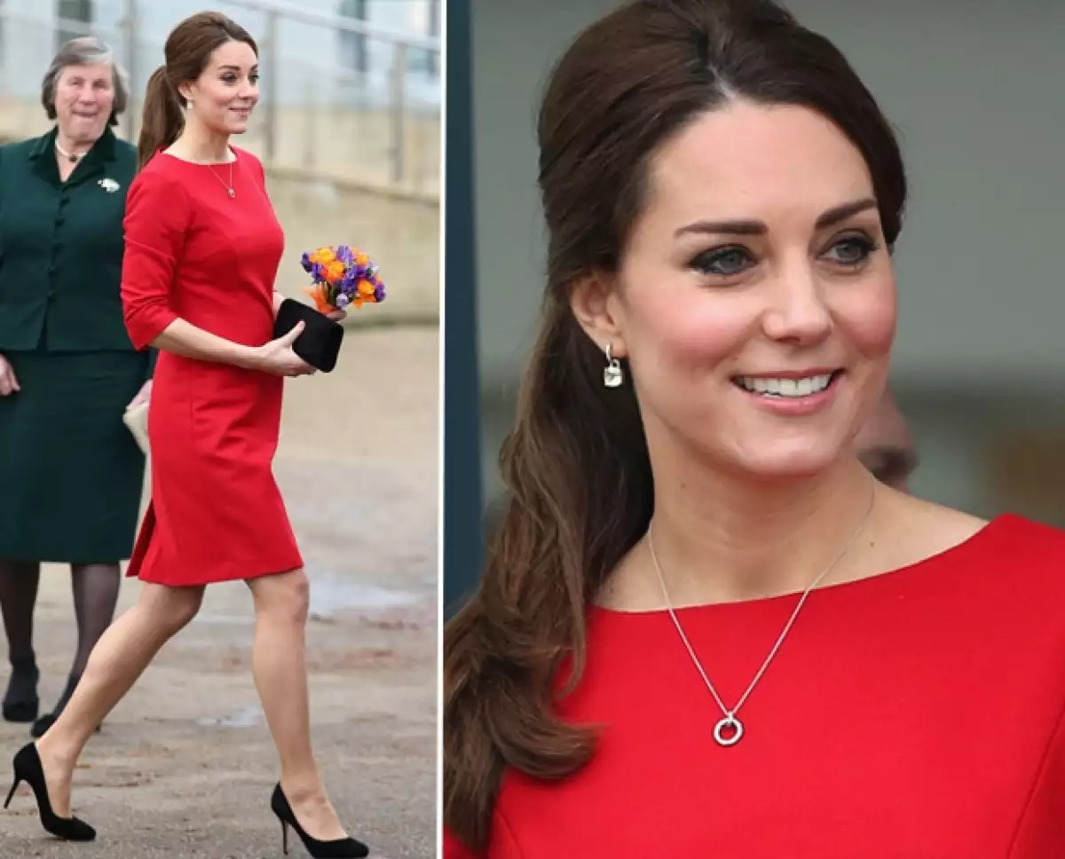 La duquesa de Cambridge nuevamente se mostró carismática en su visita.