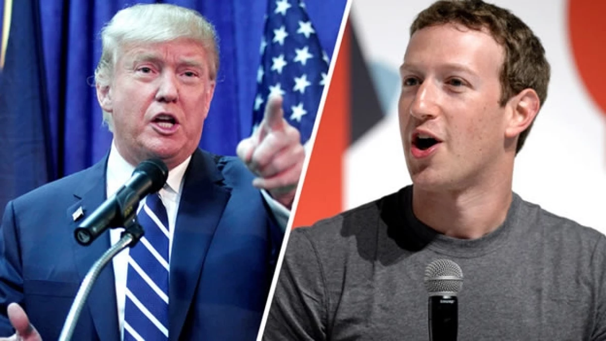 El magnate estadounidense Trump (izquierda) ha expresado que quiere deportar a millones de personas, algo con lo que Zuckerberg no está de acuerdo
