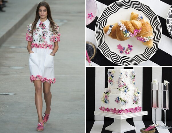Lori se inspiró en el típico desayuno francés: "café y cigarro" para el pastel de Chanel.
