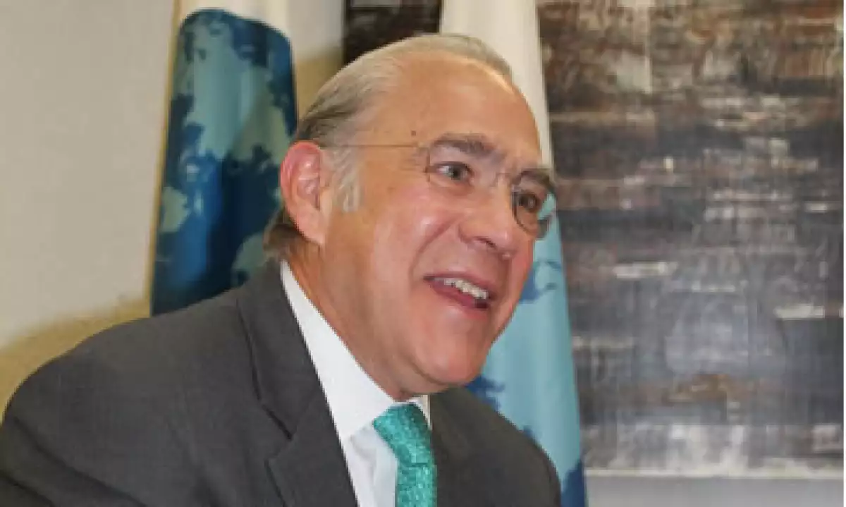 José Ángel Gurría recomendó a México una reforma fiscal que incluya subir el IVA. (Foto:Cortesía OCDE)