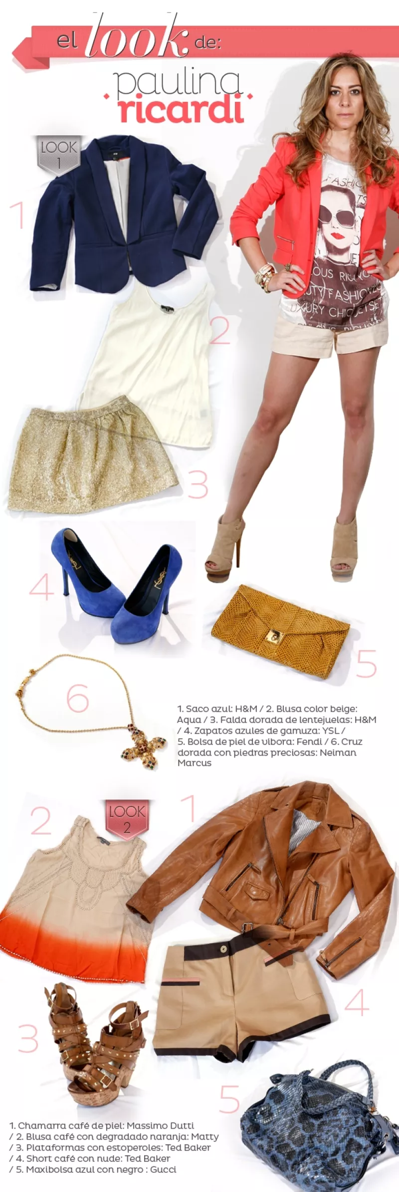 Una de sus grandes pasiones es diseñar, por eso se divierte creando looks para lucir guapa en toda ocasión.