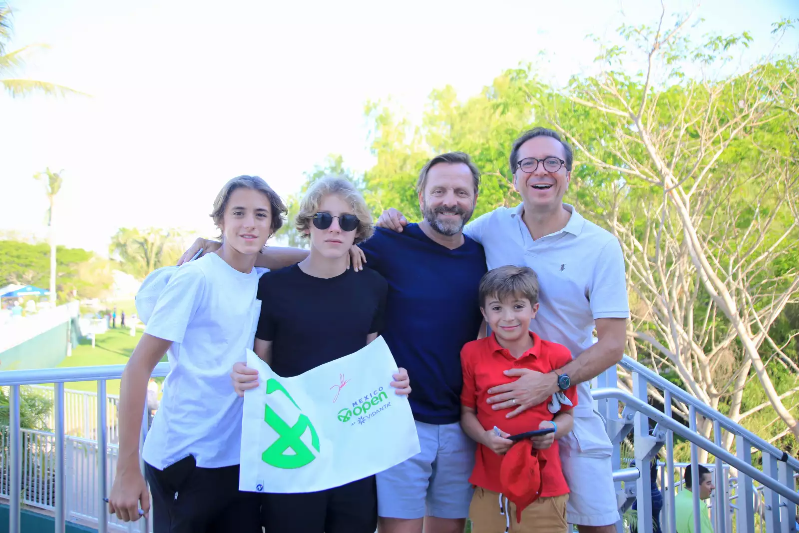 Luciano,  Marcelo y Eduardo Sánchez , Fran  y Francisco Elguero