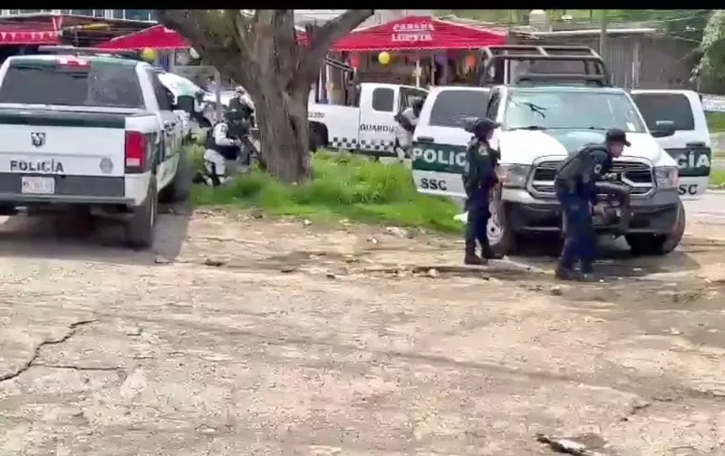 Se registró una balacera en Topilejo, sobre la carretera México Cuernavaca. 