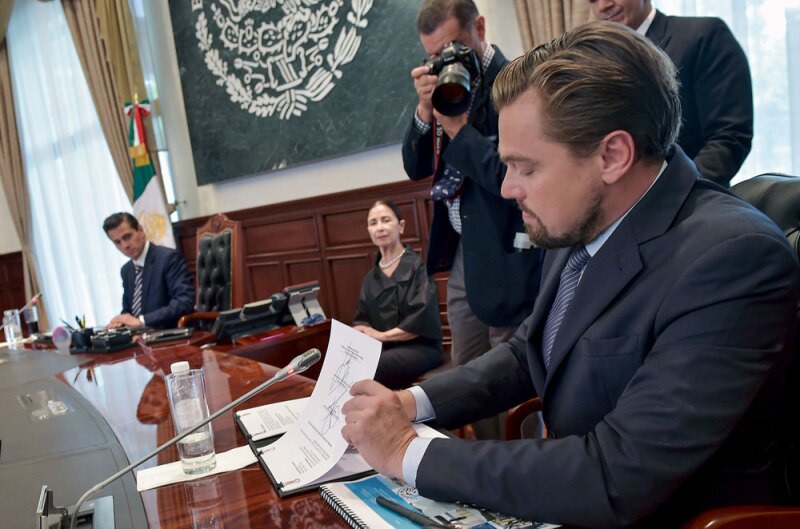 Leonardo dicaprio enrique peña nieto