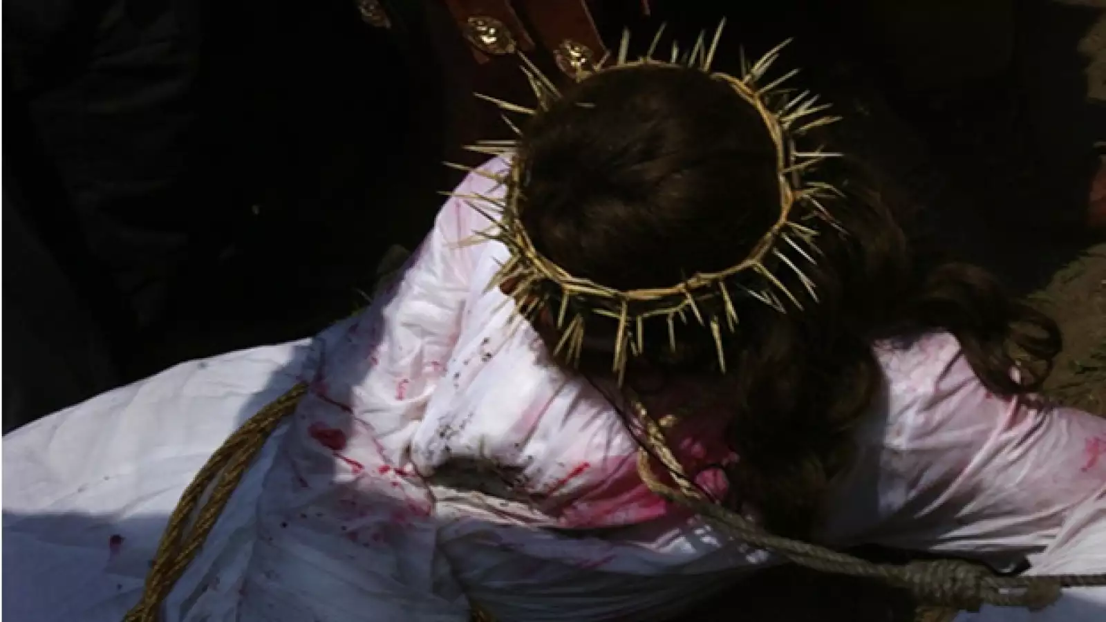 Jesus derribado Iztapalapa