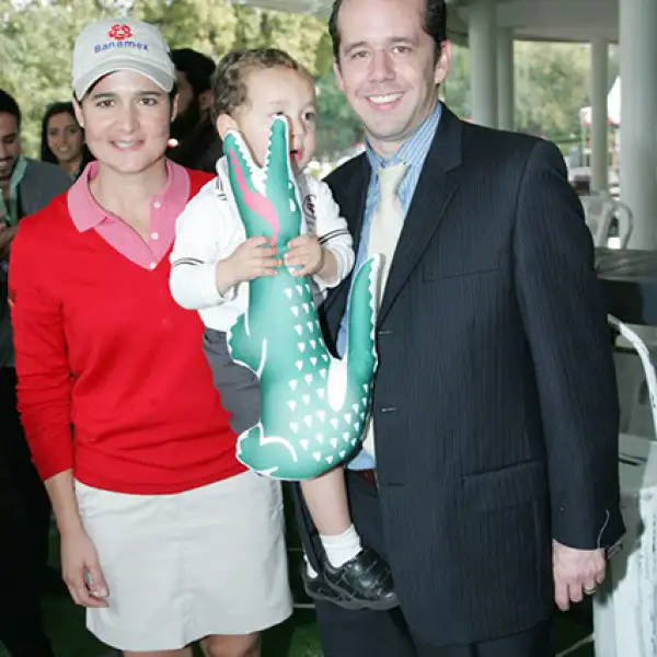 Lorena Ochoa,Andrés Merino y Jaime Merino