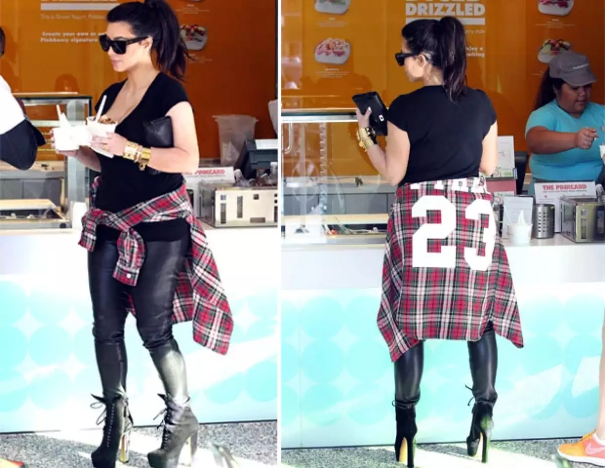 Kim, Khloe y Kylie han sido captadas, en diferentes ocasiones, luciendo la misma prenda de cuadros, incluso la forma en la que la utilizan en algunas ocasiones es mu parecida.