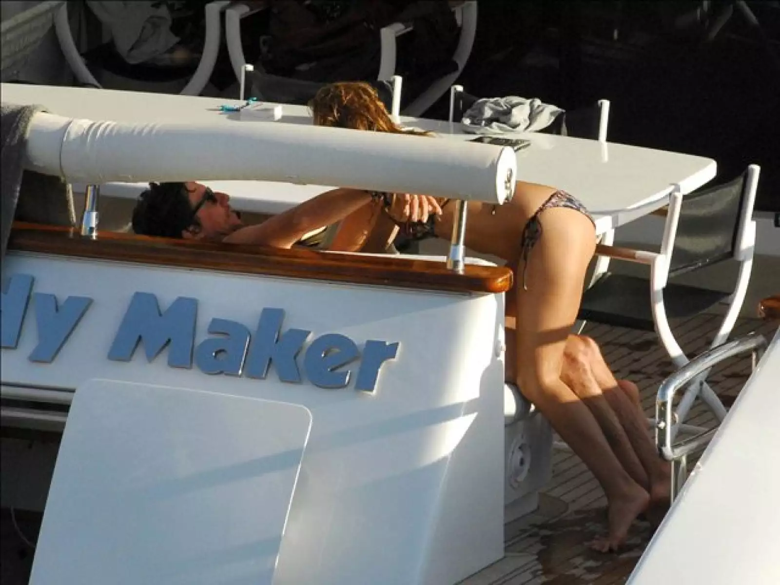 Paulina se vio muy cariñosa con su esposo y buscaba estar de cerca de él.