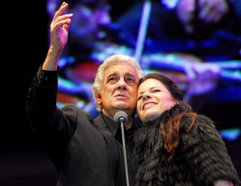 Plácido Domingo estuvo acompañado por la soprano Ana María Martínez.