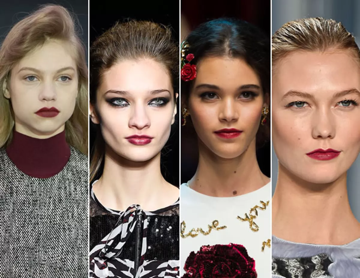 El tono vino fue muy visto especialmente en las pasarelas de Roksanda, John Richmond, Dolce and Gabbana y Carolina Herrera.