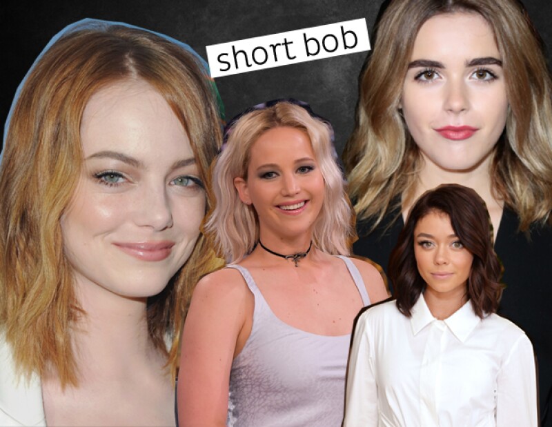Emma Stone, Jennifer Lawrence, Kiernan Shipka y Sarah Hyland son fanáticas del estilo y se ven increíbles usándolo en pelo corto.