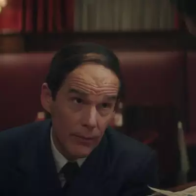 Ethan Hawke caracterizado como Lorenz Hart en la película Blue Moon nominada al Oscar 2026.