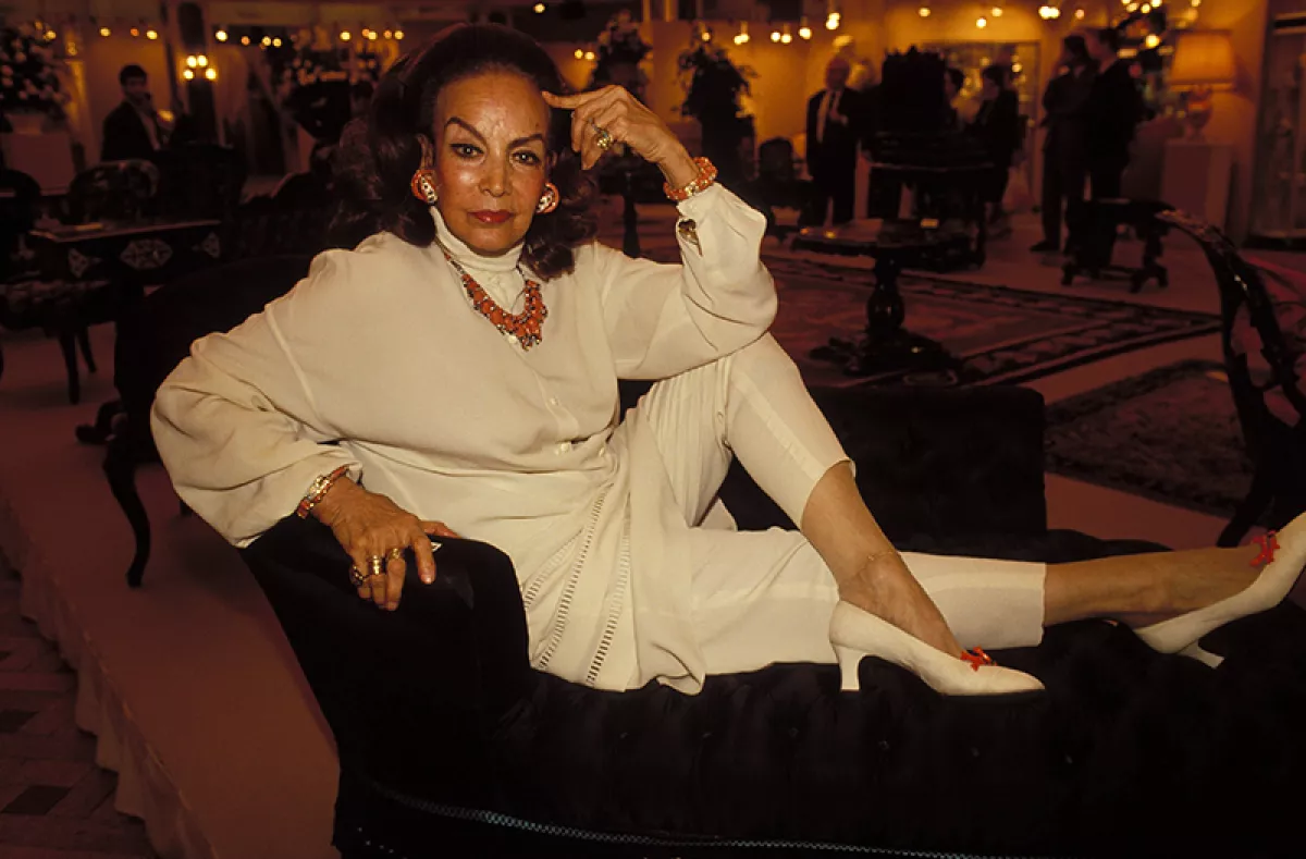 Maria Felix Sells Her Furniture On Her Collection To Napoleon Iii In Paris, France On June 05, 1990.