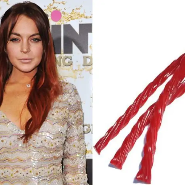 Lindsay Lohan no perdona ni siquiera en rehabilitación disfrutar de sus caramelos suaves preferidos `Twizzlers´.