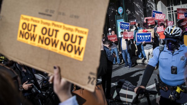 Protests Continue In Philadelphia As Pennsylvania Counts Votes