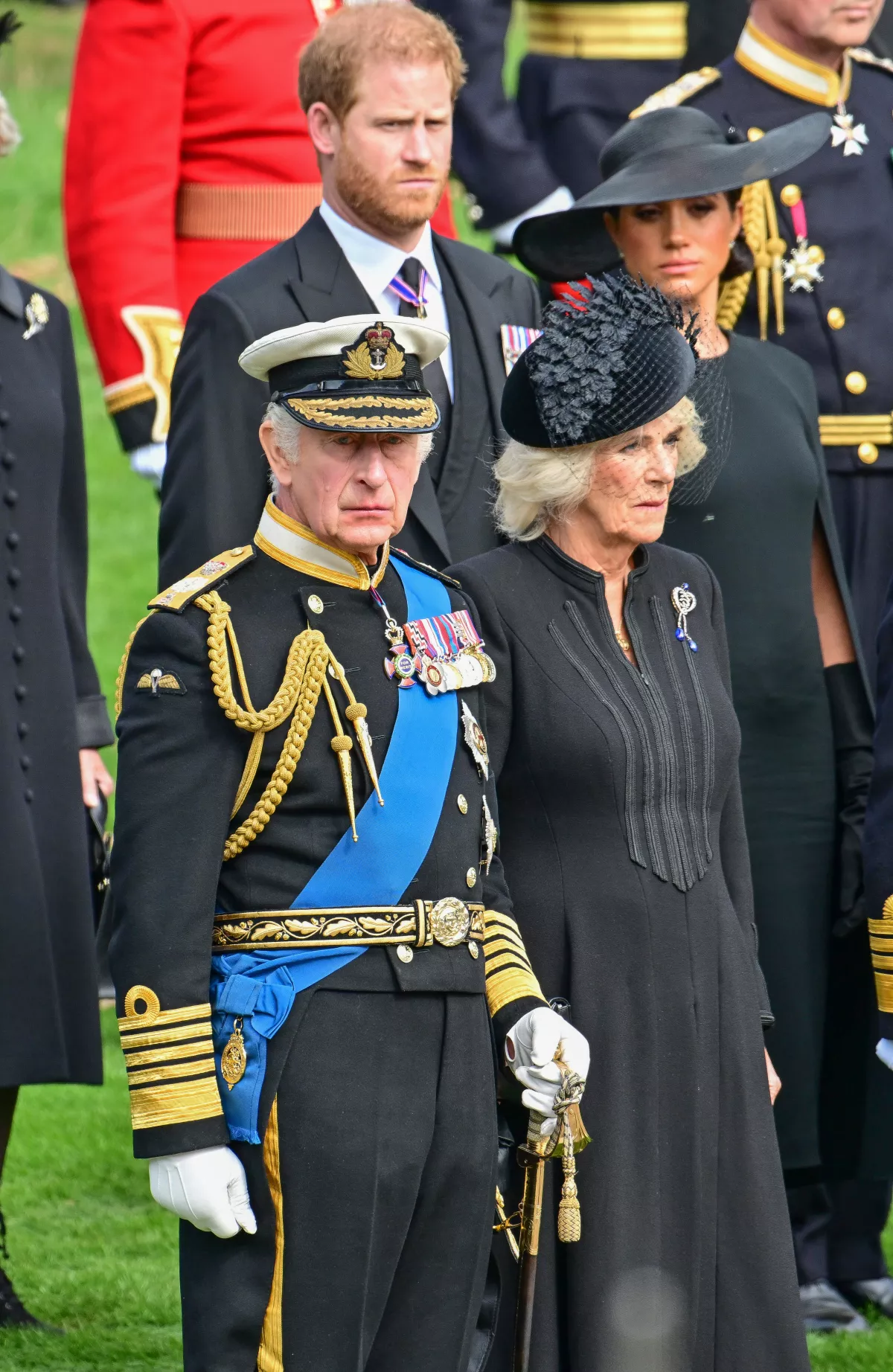 Príncipe Harry, Meghan Markle, rey Carlos III y Camila, reina consorte