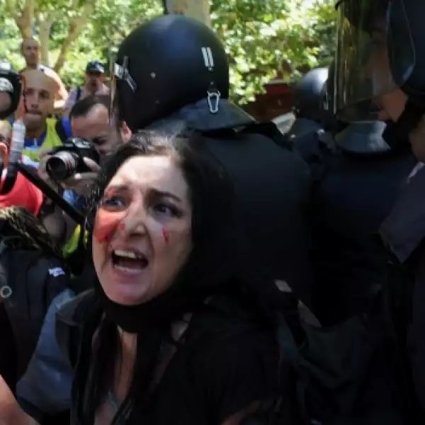 Protesta-España-AFP