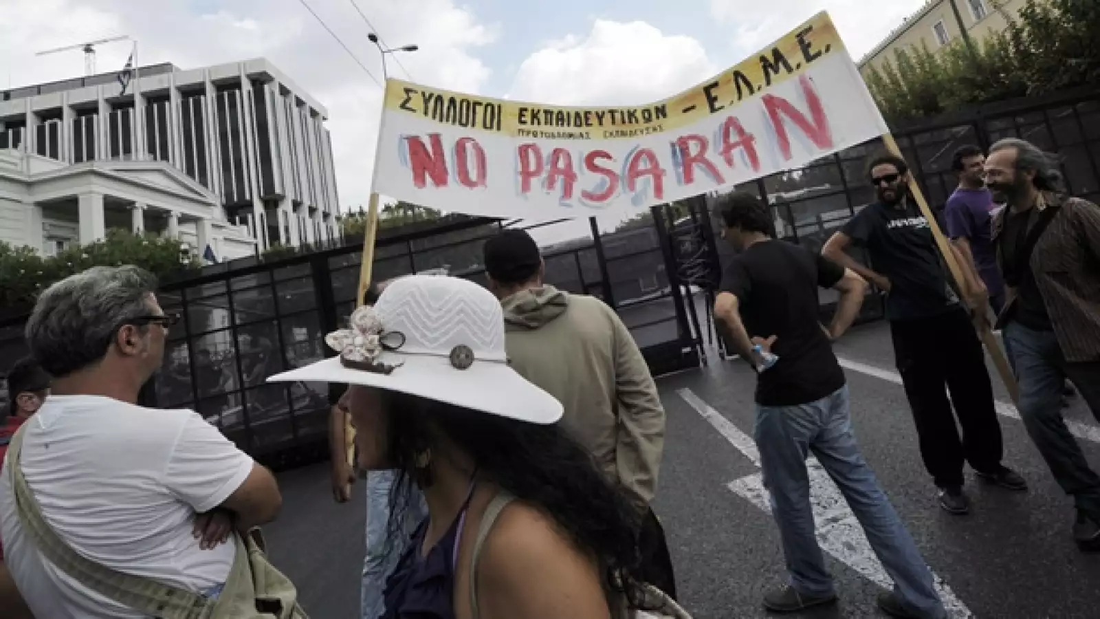 manifestacion en grecia