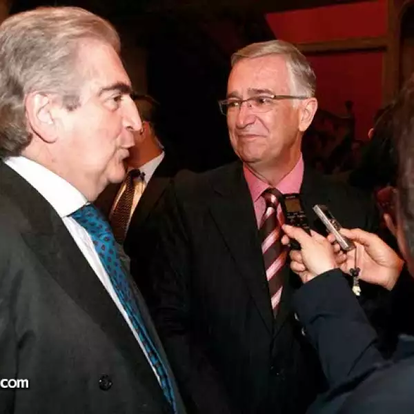 Rafael Tovar y de Teresa con Ricardo Salinas