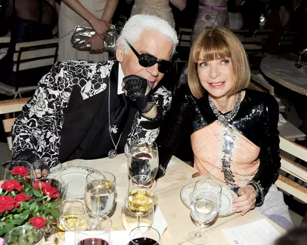 anna wintour karl lagerfeld met gala
