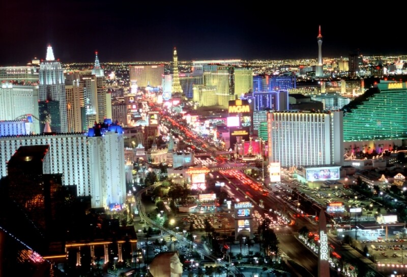 Las Vegas de noche.