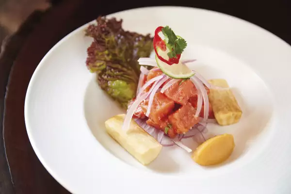 Platillo del tren de lujo